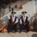 Yescom 5.4ft Skeleton Posable Halloween Decoration with Pirate, Cowboy Costume by yescomusa