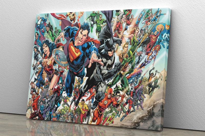 DC Superheroes  Universe Poster Comics Hand Made Posters Canvas Print Kids Gift Wall Art  Home Decor