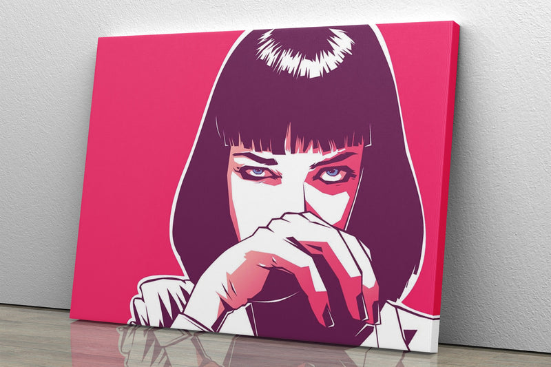 Pulp Fiction Uma Thurman Poster Movie Illustration Hand Made Posters Canvas Print Wall Art Home Decor