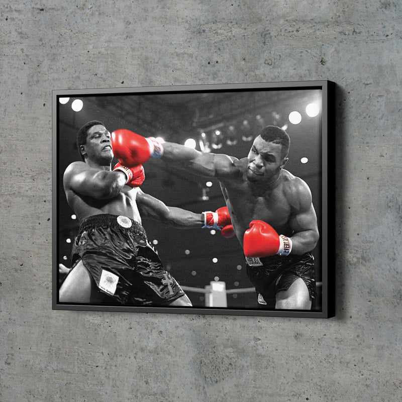 Mike Tyson vs Trevor Berbick Poster  Boxing Hand Made Posters Canvas Print Wall Art Man Cave Gift Home Decor