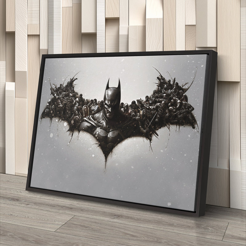 Batman Fallen Enemies Canvas – DC Comics Wall Art Gift for Superhero Fans & Kids