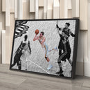 Luka Doncic Canvas Art – Game Winner Floater Decor