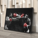 Mike Tyson vs Muhammad Ali Canvas Art – Boxing Legends Wall Decor