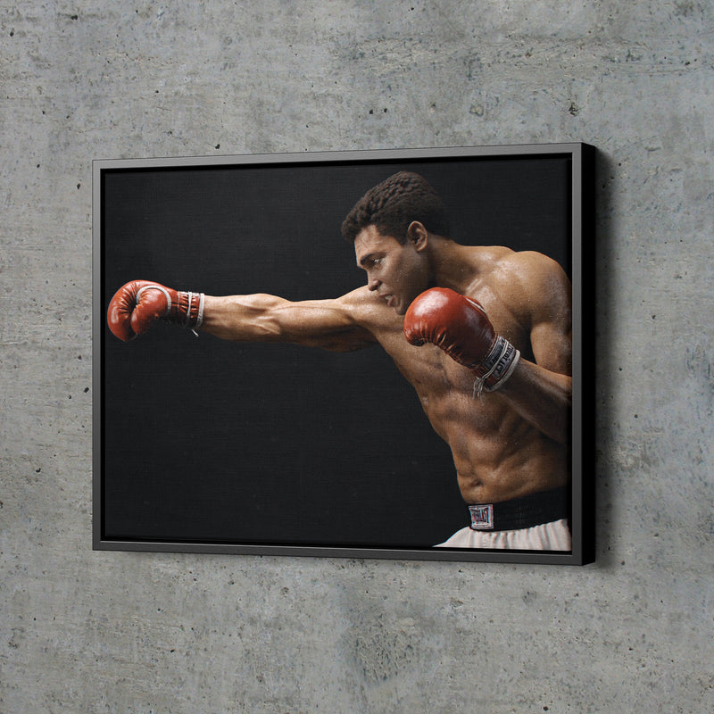 Muhammad Ali Punch Poster Boxing Hand Made Posters Canvas Print Wall Art Home Decor