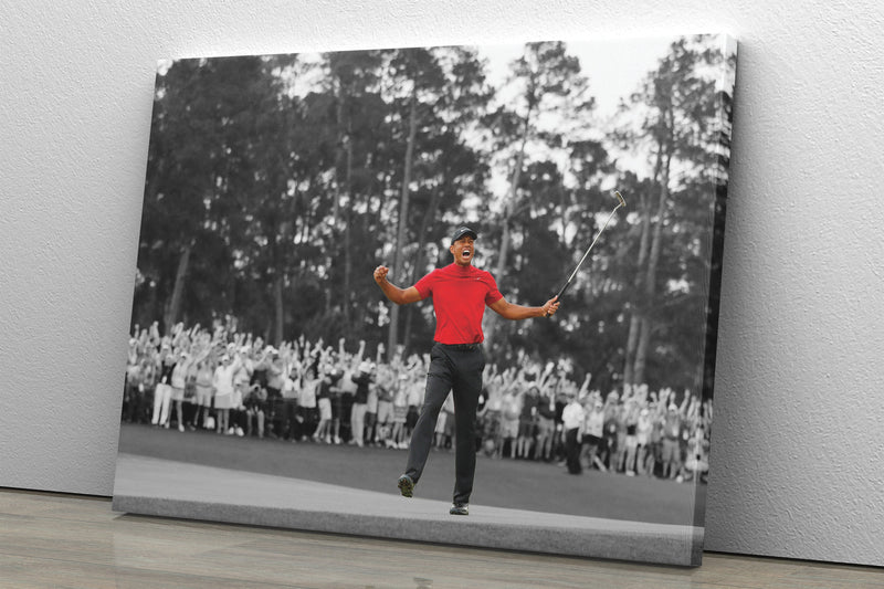 Tiger Woods Poster Masters 2019 Golf Hand Made Posters Canvas Print Wall Art Home Decor