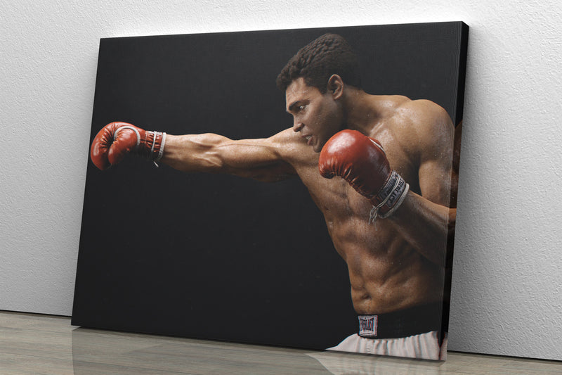 Muhammad Ali Punch Poster Boxing Hand Made Posters Canvas Print Wall Art Home Decor