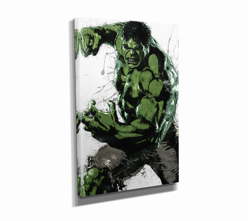 Hulk Poster Marvel Superhero Comics Painting Hand Made Posters Canvas Print Kids Wall Art Man Cave Gift Home Decor