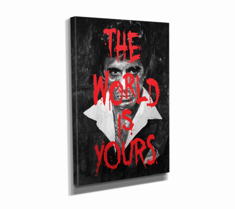 Scarface Tony Montana Poster Movie Hand Made Posters Canvas Print Wall Art Home Decor