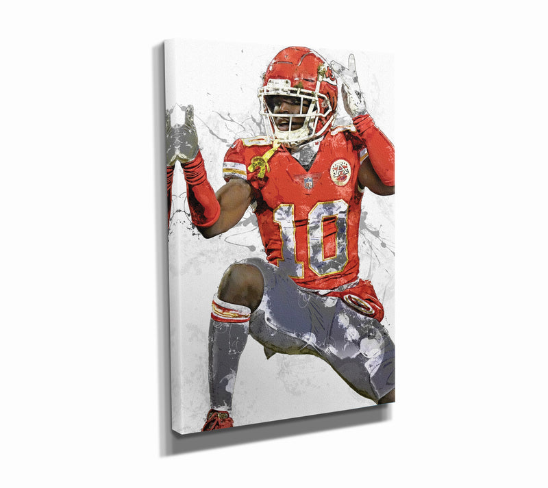 Tyreek Hill Poster Kansas City Chiefs Football Painting Hand Made Posters Canvas Print Wall Art Man Cave Gift Home Kids Decor