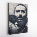 Marvin Gaye Canvas Art – Geometric Music Wall Decor