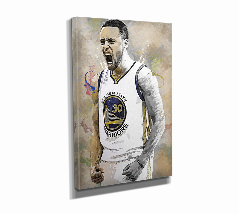 Stephen Curry Poster Golden State Warriors Basketball Hand Made Posters Canvas Print Kids Wall Art Man Cave Gift Home Decor