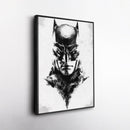 Batman Face Canvas – DC Comics Wall Art Gift for Superhero Fans and Man Cave Decor