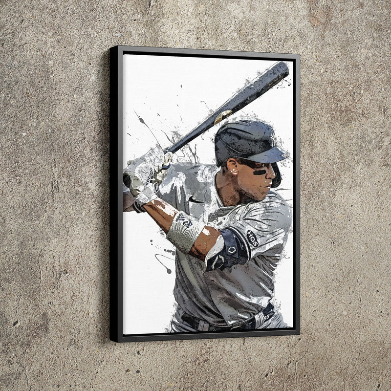 Aaron Judge Poster New York Yankees Baseball Painting Hand Made Posters Canvas Print Kids Wall Art Man Cave Gift Home Decor