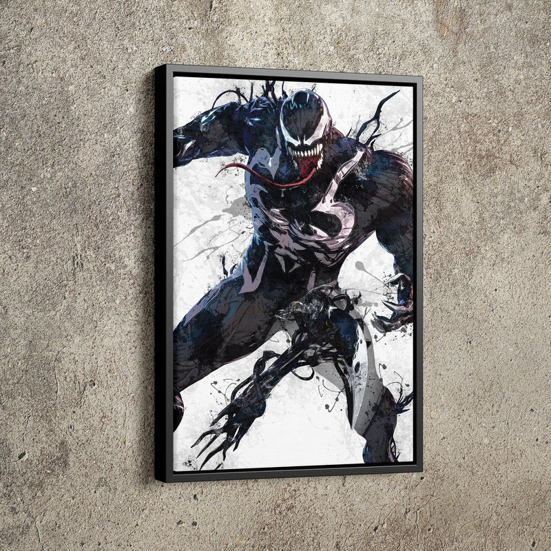 Venom Poster Marvel Superhero Comics Painting Hand Made Posters Canvas Print Kids Wall Art Man Cave Gift Home Decor