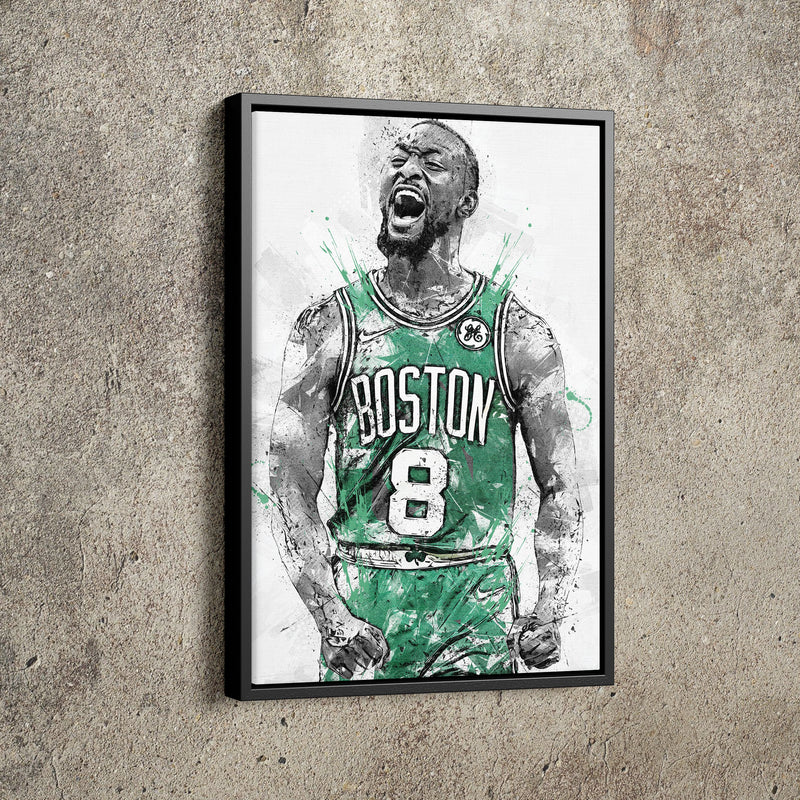 Kemba Walker Poster Boston Celtics Basketball Hand Made Posters Canvas Print Wall Art Home Decor