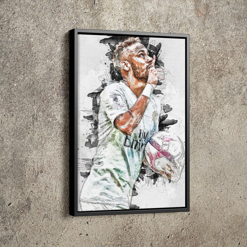 Neymar Poster Paris Saint Germain Soccer Painting Hand Made Posters Canvas Print Kids Wall Art Man Cave Gift Home Decor