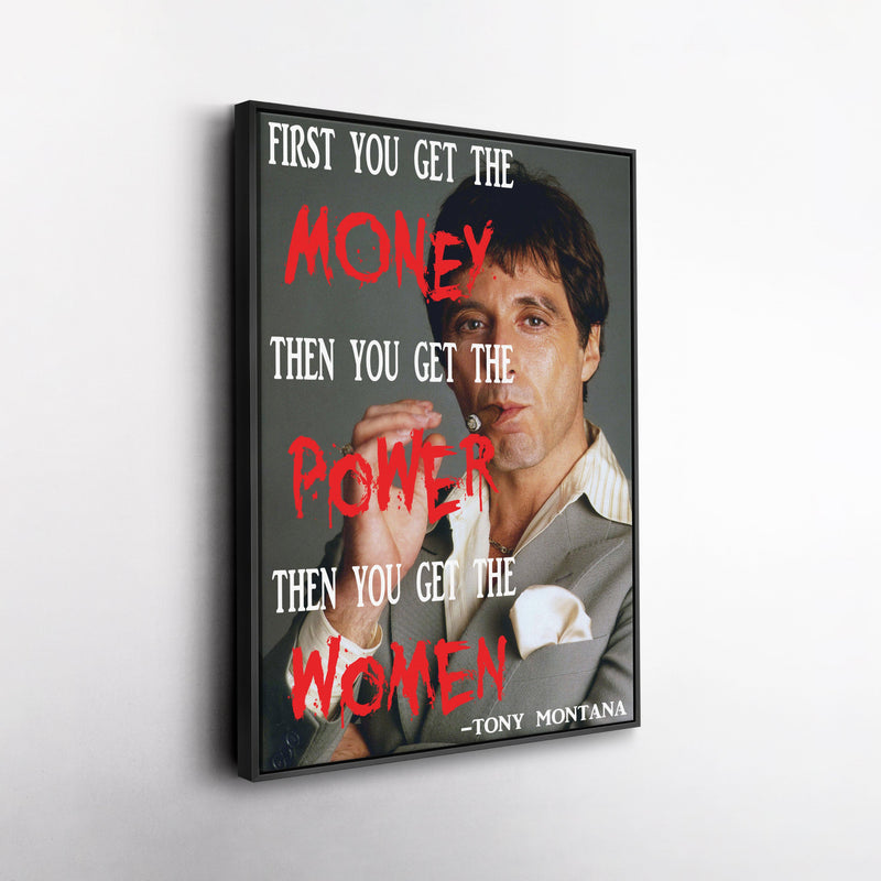 Scarface Quote Canvas Art – Tony Montana Wall Decor