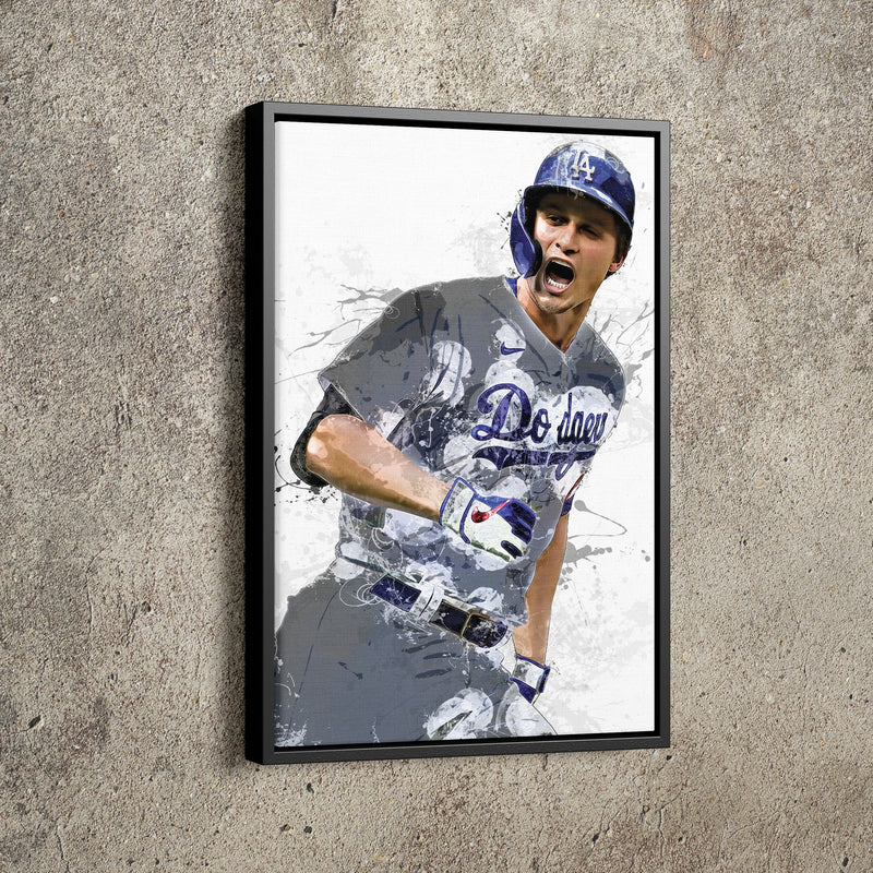 Corey Seager Poster Los Angeles Dodgers Baseball Painting Hand Made Posters Canvas Print Wall Art Man Cave Gift Home Kids Decor