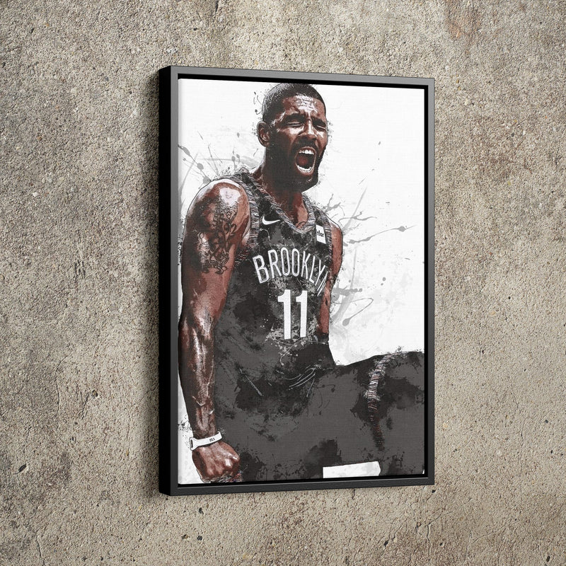 Kyrie Irving Poster Brooklyn Nets  Basketball Hand Made Posters Canvas Print Kids Wall Art Man Cave Gift Home Decor