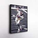 Tom Brady Canvas Art – Buccaneers Spiking Ball Decor