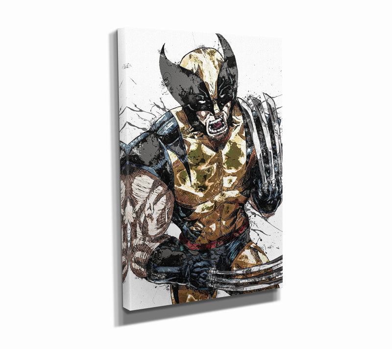 Wolverine Poster DC Superhero Comics Painting Hand Made Posters Canvas Print Kids Wall Art Man Cave Gift Home Decor