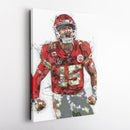 Patrick Mahomes Canvas Art – Kansas City Chiefs Wall Decor