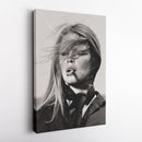 Brigitte Bardot Canvas – French Actress Wall Art Gift for Classic Cinema Lovers