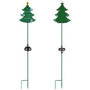 Yescom Solar Garden Stake Lights Chrismas Tree 2ct/Pack