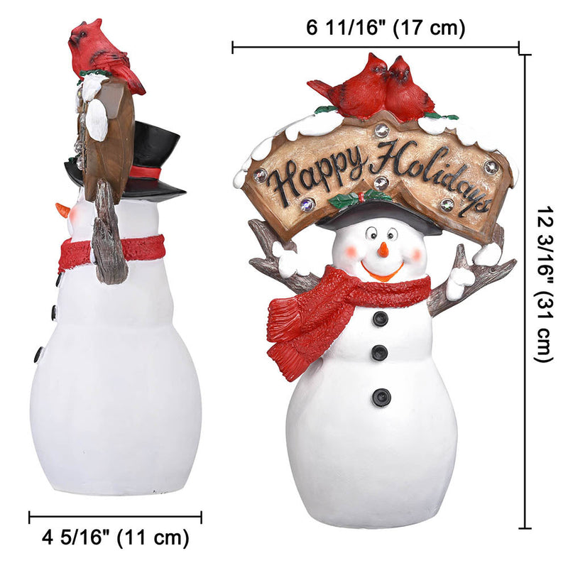 Yescom Pre-lit Christmas Figurine 12" (Santa Snowman Optional)