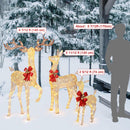 Yescom Outdoor Lighted Christmas Reindeer Family 3pcs