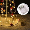 Yescom 3' Pre-lit Christmas Cone Tree with Cotton Balls Battery Operated