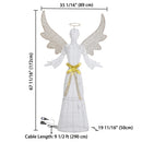 Yescom 5.6ft Outdoor Christmas Angel Large Yard Decorations