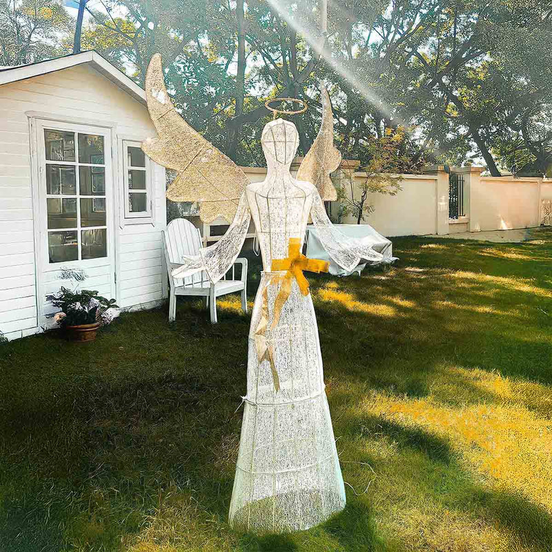 Yescom 5.6ft Outdoor Christmas Angel Large Yard Decorations