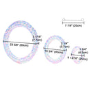 Yescom 3-Set Outdoor Prelit Christmas Wreaths Frontgate Windows