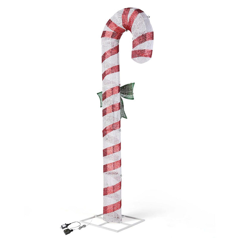 Yescom 8ft LED Large Candy Canes Lawn Outdoor Decorations