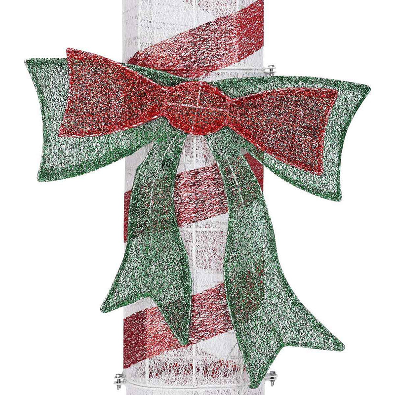 Yescom 8ft LED Large Candy Canes Lawn Outdoor Decorations