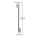 Yescom 15in. Wreath Hanger Hook fits Doors up to 2 3/16in Thick