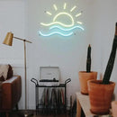 LED Decorative Lights USB Mountains Sunrise Sunset Led Neon Signs Home Decoration Wall Art Holiday Gift Brightness Adjustable 15.7''x15'' by CozyNest Decor