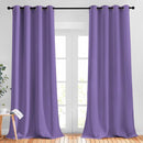 NICETOWN Blackout 102 inch Curtains for Living Room, Grommet Thermal Curtains Room Darkening Window Treatments Sound Reducing for Bedroom, Lilac Purple, 2 Panels, W52 x L102 by TinyTreasures Baby Boutique