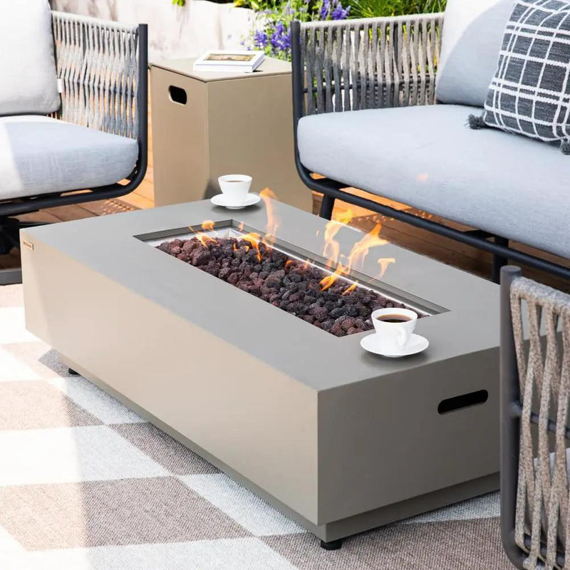 Westwood 50” Propane Fire Pit Smokeless Firepit Converts to Outdoor Gas Fire Pit for Outside Patio Firepit Table Includes Windscreen Rain & Tank Cover Lava Rocks Lid CSA Certified, photo 6 of 6