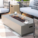 Westwood 50” Propane Fire Pit Smokeless Firepit Converts to Outdoor Gas Fire Pit for Outside Patio Firepit Table Includes Windscreen Rain & Tank Cover Lava Rocks Lid CSA Certified by GreenHaven Gardens