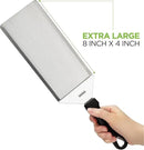 Griddle Accessories Kit for Blackstone and Camp Chef - 6 Pieces Griddle Spatula Set with 4x8 Inches Supersize Griddle Flipper, Turner, Metal Spatulas, Bottles & Hooks for Hibachi Grilling by GreenHaven Gardens