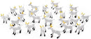 Aydinids 25 Pcs Miniature Goat Figurines Mini Resin Lamb Miniature Lamb Figure Plastic Farm Animal Model for Succulent Planter Moss Landscape DIY Terrarium Fairy Garden by GreenHaven Gardens