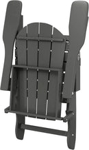 Westin Outdoors Laguna WO Home Outdoor Adirondack Folding Chair Lounger Seat Traditional Retro Home Furniture for Beach, Balcony, Backyard, Lawn, Patio, Pool, Deck, Garden (Gray) by GreenHaven Gardens