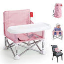 Tiny Marvels Portable 3-in-1 Baby Booster Seat – Cozy Floor Seat, Feeding Seat with Tray, Toddler Booster – Compact, Foldable, Safe with Child Safety Belt Carry Bag – Perfect for Travel & Family Time by TinyTreasures Baby Boutique