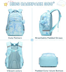 Cusangel Backpack for Girls Boys School Bookbags Kindergarten Elementary Lightweight Waterproof Multifunctional Large Capacity for kids(17 inch Fun Prints) by TinyTreasures Baby Boutique
