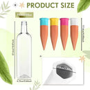 4 Pack Plant Watering Devices, Terracotta Self Watering Spikes with 25 oz Plastic Wine Bottles, Slow Release Plant Waterer Self Watering Planter for Vacation Indoor Outdoor Plant by GreenHaven Gardens