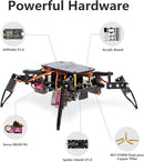 STEM Robotics Science Kits for Adults, ESP8266 Spider Robot Building Kit, App Remote Control, Walking Crawling Fun Educational Toy for 12 + Year Old Boys, Girls, Teens, Adults Unique Gifts by TinyTreasures Baby Boutique