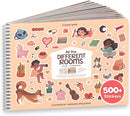 Fashion Sticker Book Activity for Kids, All The Different Rooms by Cupkin, Toddler Airplane Travel Essentials, 500+ Stickers for Kids 12 Scenes + Coloring Book Pages, Child's Gift, Crafts Ages 2-8 by TinyTreasures Baby Boutique