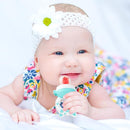 Baby Solids/Frozen Fruit Feeder Pacifier, Infant Teether Toy 4M+, BPA-Free Silicone Pouch & Nipple, Safely Introduce Solids, Teething Relief, 2-Pack (Piglet - Mint Green Pink, S/M/L) by TinyTreasures Baby Boutique